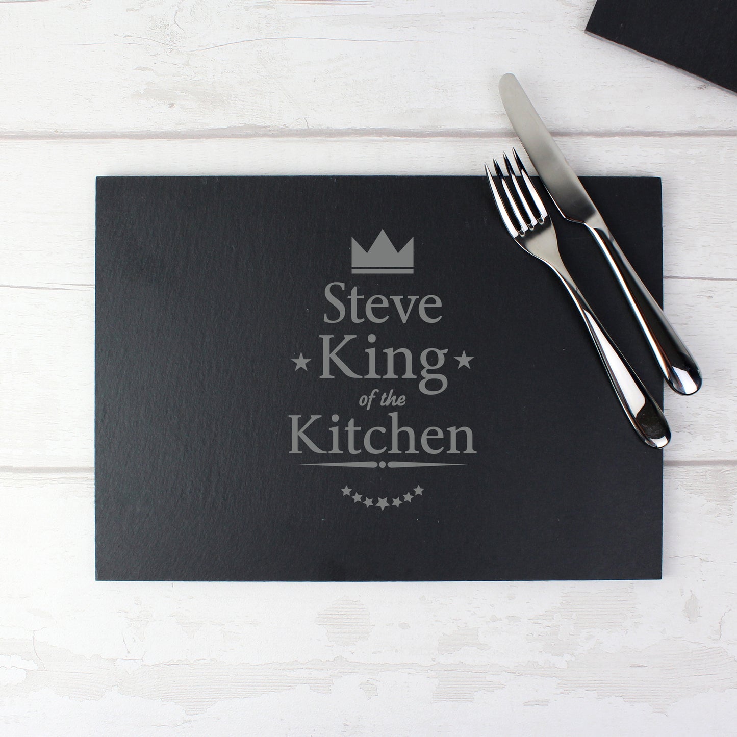 Personalised King of the Kitchen Slate Placemat - image 5