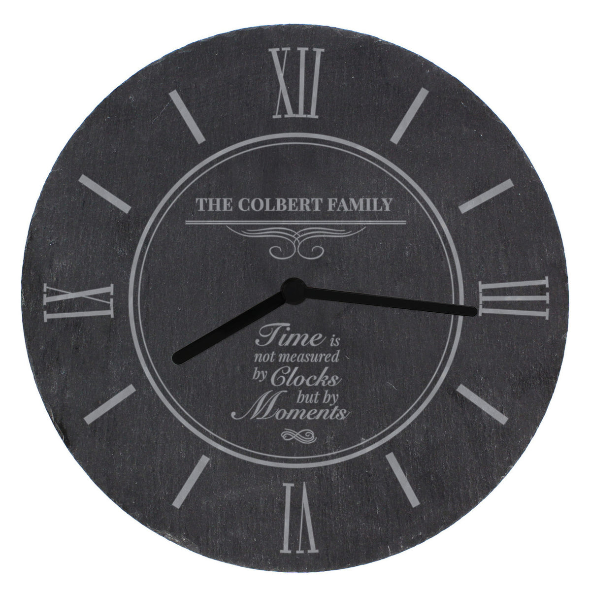 Personalised Moments Slate Clock - image 5