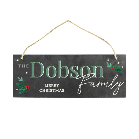Personalised Christmas Slate Plaque - image 3