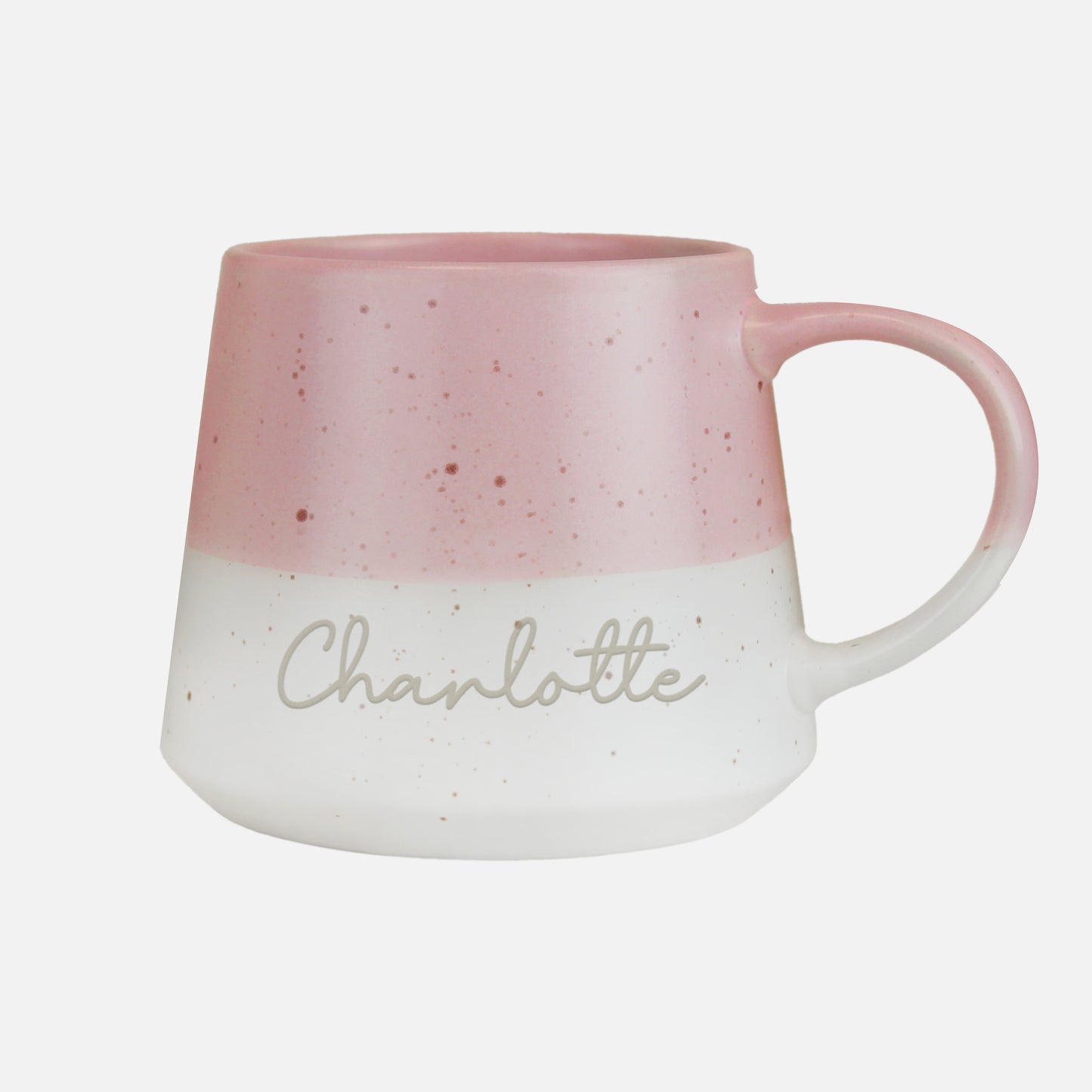 Personalised Name Pink Speckled Ceramic Mug – Birthday Mother's Day Gift - image 3