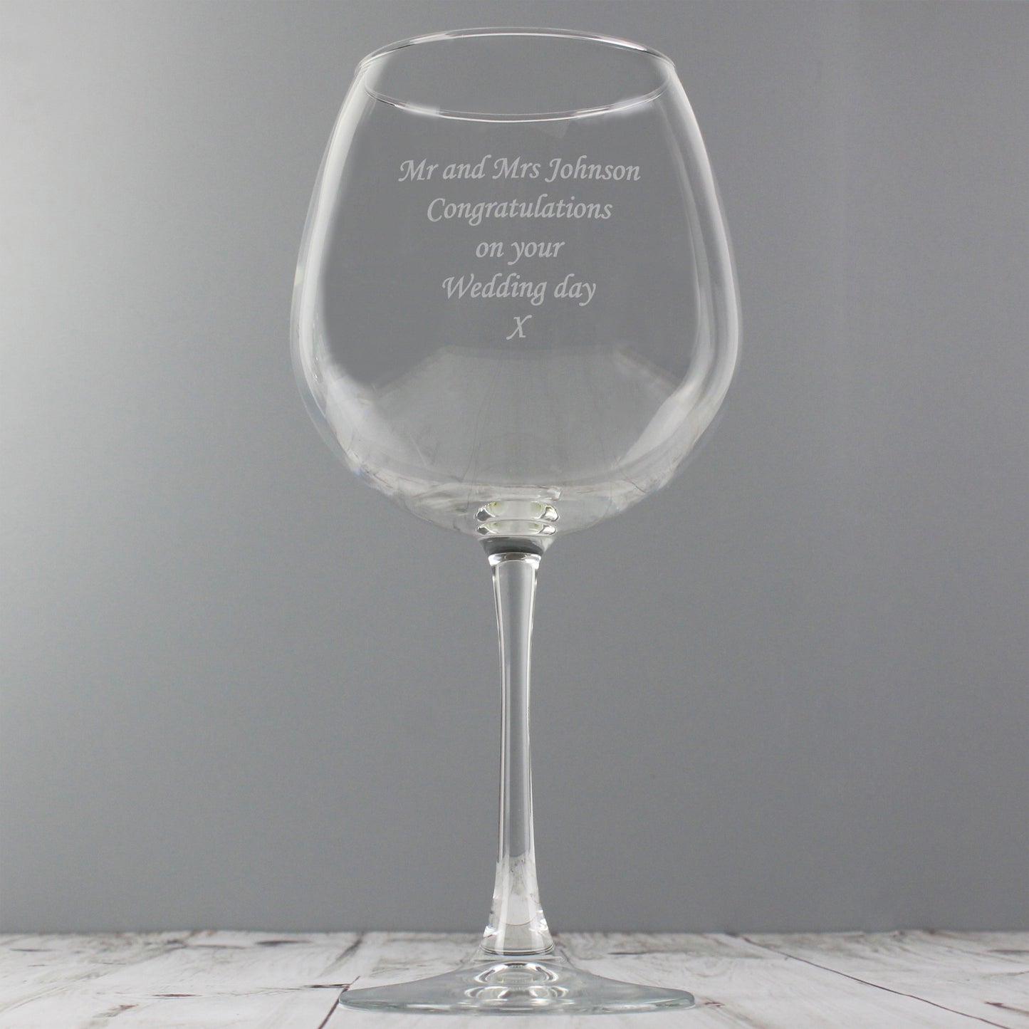 Personalised Bottle of Wine Glass - image 11