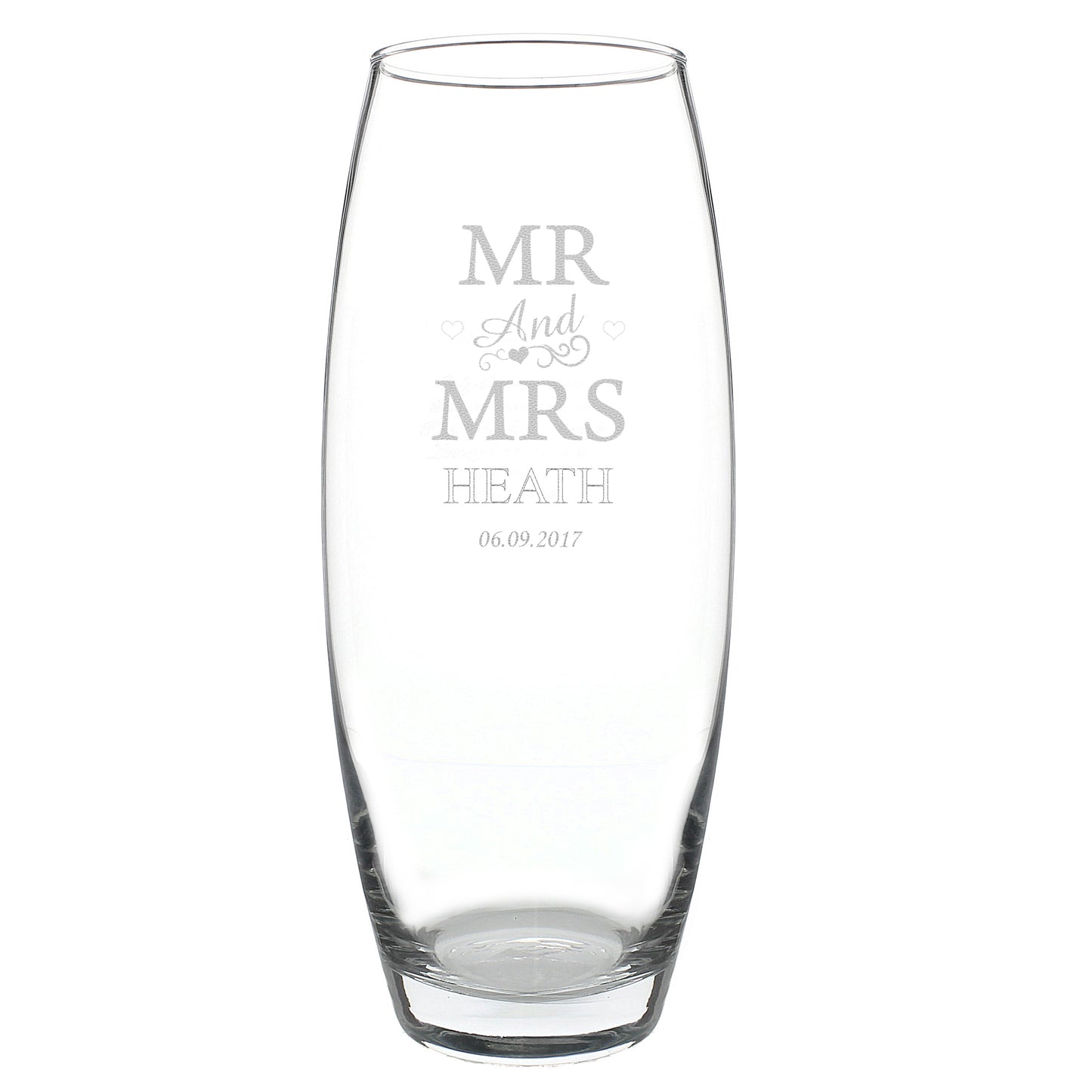 Personalised Mr & Mrs Bullet Vase - image 2