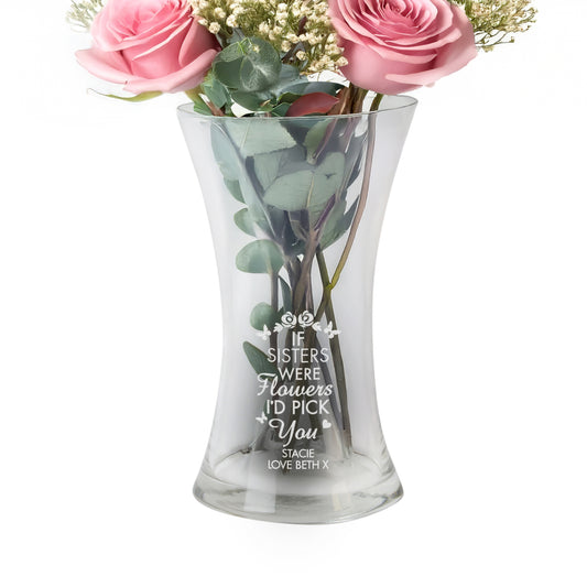 Personalised I'd Pick You Glass Vase - image 4