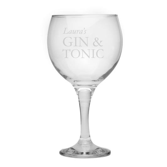 Personalised Gin & Tonic Balloon Glass - image 5