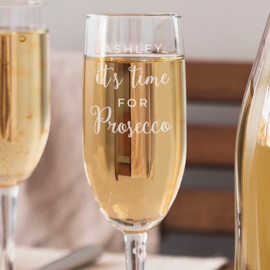 Personalised 'It's Time for Prosecco' Flute - image 3
