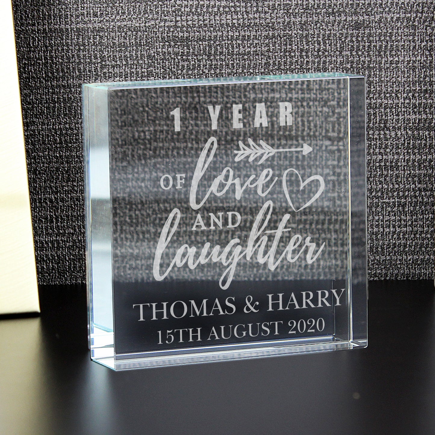 Personalised Arrow Anniversary Crystal Token - image 4