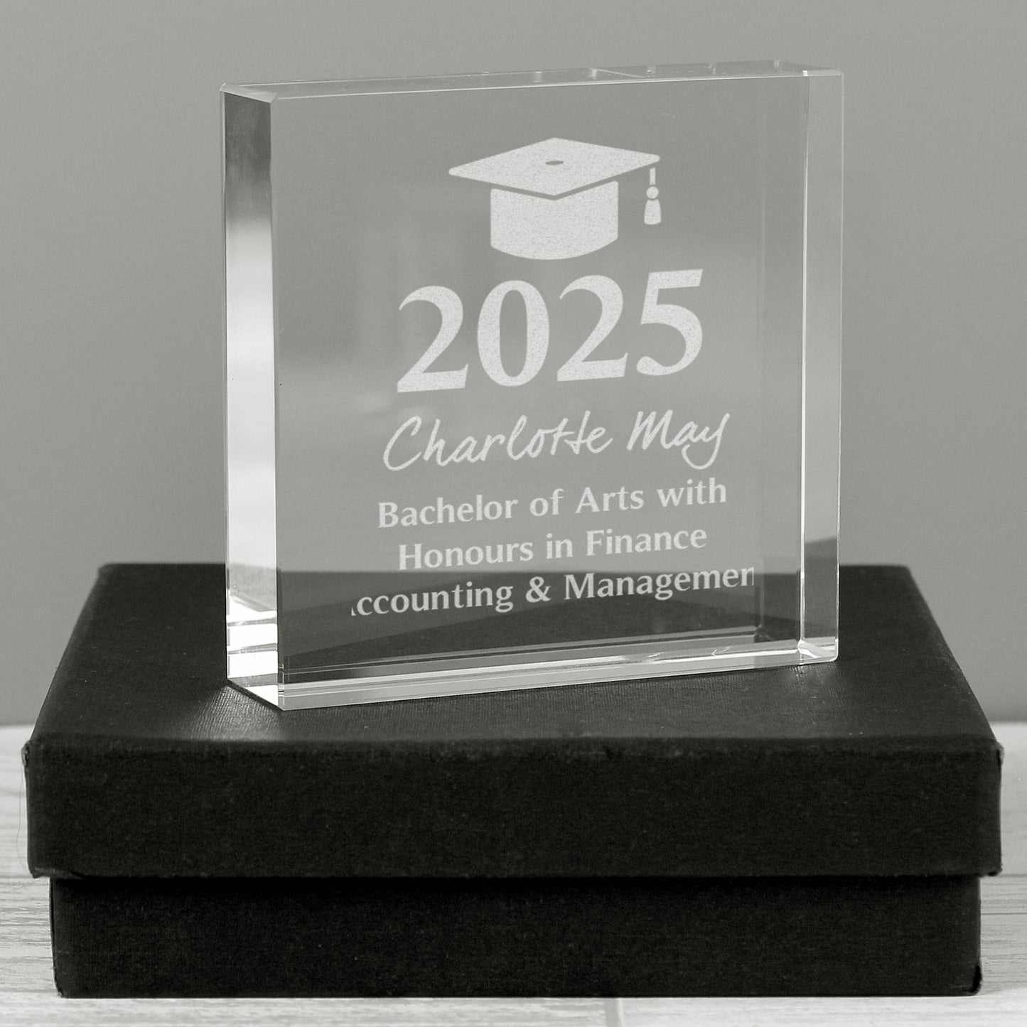 Personalised Graduation Crystal Token - image 3