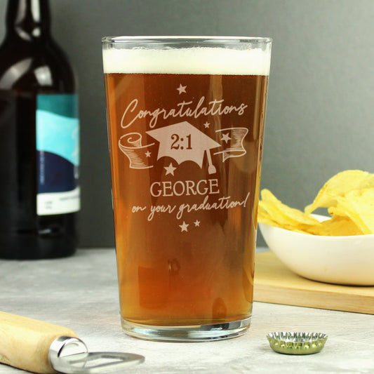 Personalised Graduation Pint Glass - image 3