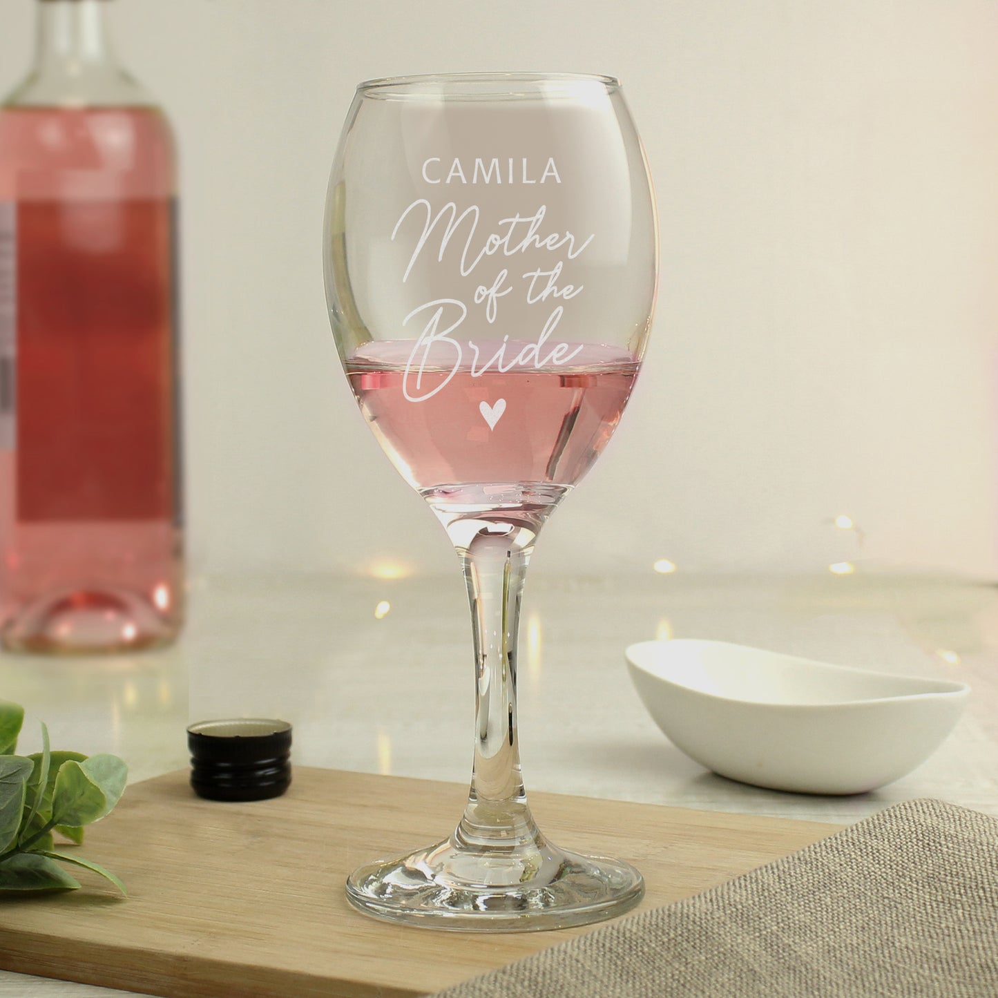 Personalised Mother of the Bride Wine Glass - image 3