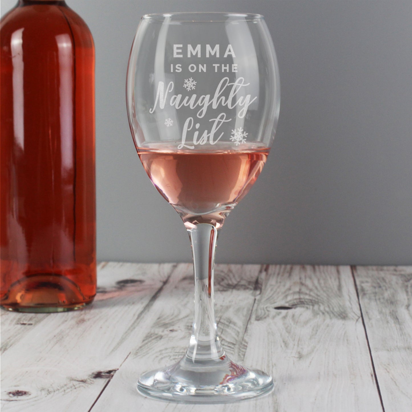Personalised I'm On The Naughty List Wine Glass - image 3