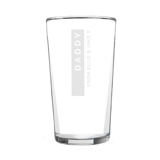 Personalised Free Text Pint Glass - image 5