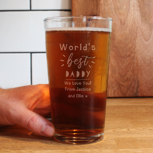 Personalised World's Best Pint Glass - image 2