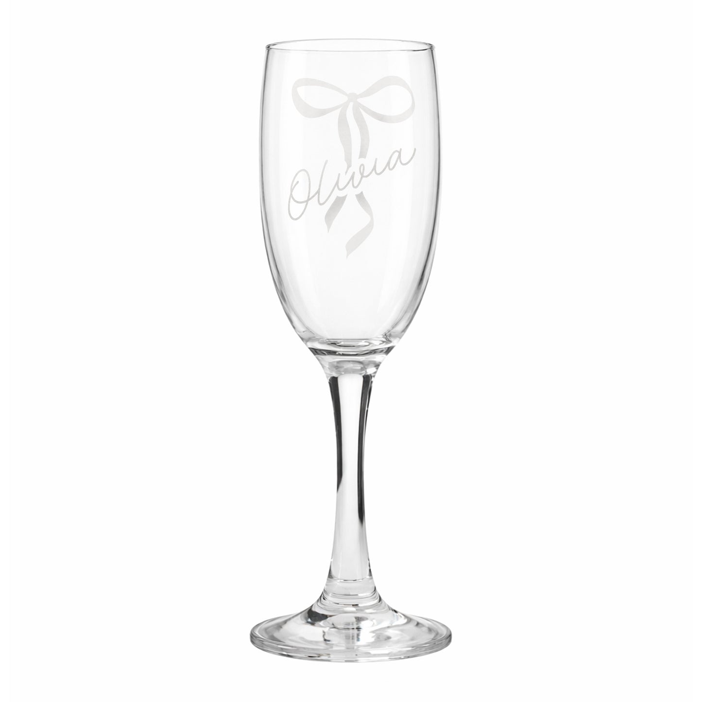 Personalised Bow Flute Glass - image 5
