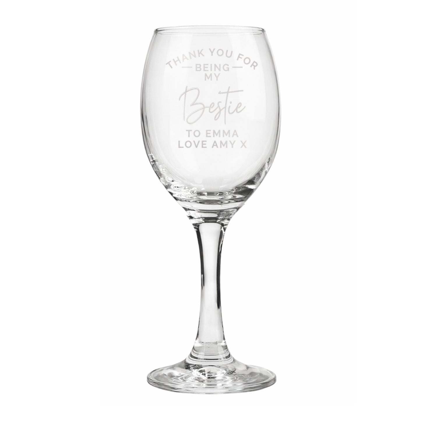 Personalised Thank you Wine Glass - image 5