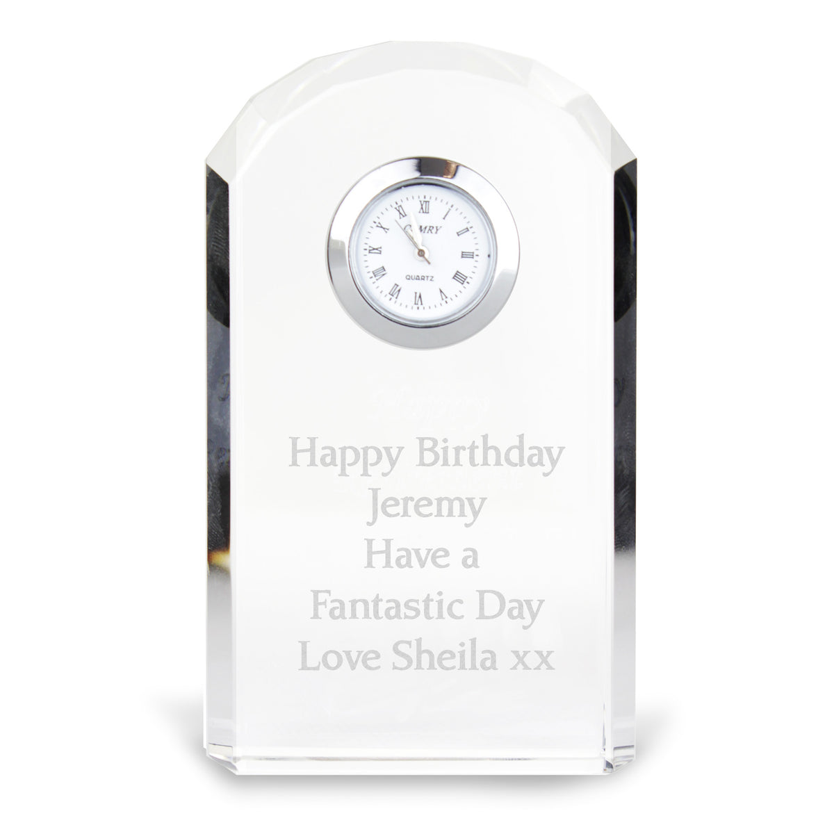 Personalised Crystal Clock - image 5