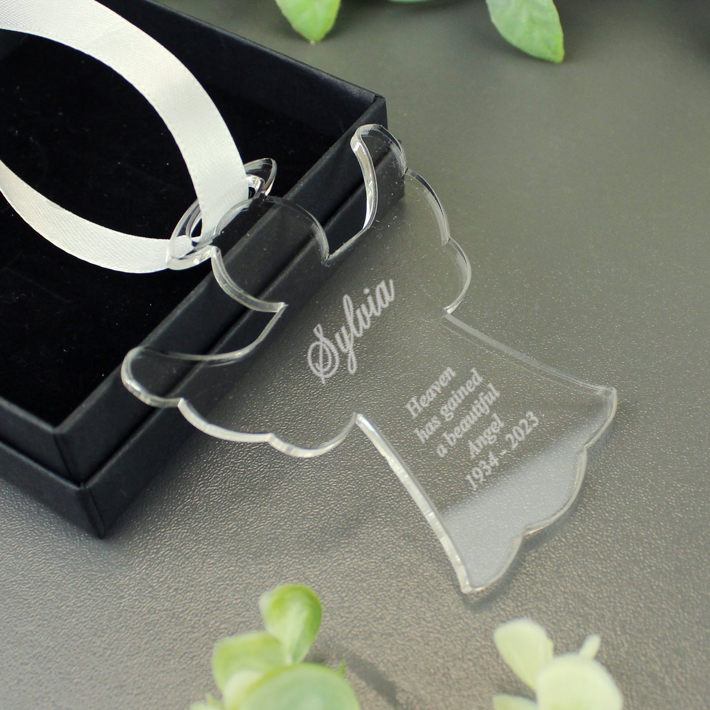 Personalised Acrylic Angel Decoration - image 5