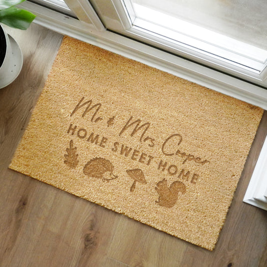 Personalised Autumnal Rectangle Doormat – Autumn Housewarming Seasonal Gift - image 3