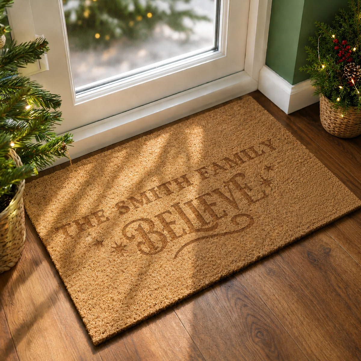 Personalised Believes Rectangle Indoor Doormat from Heartfelt Gifts