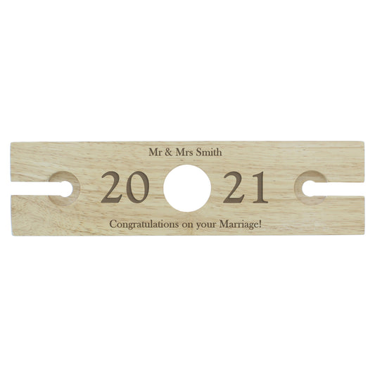 Personalised 'Year' Wine Glass & Bottle Holder - image 2