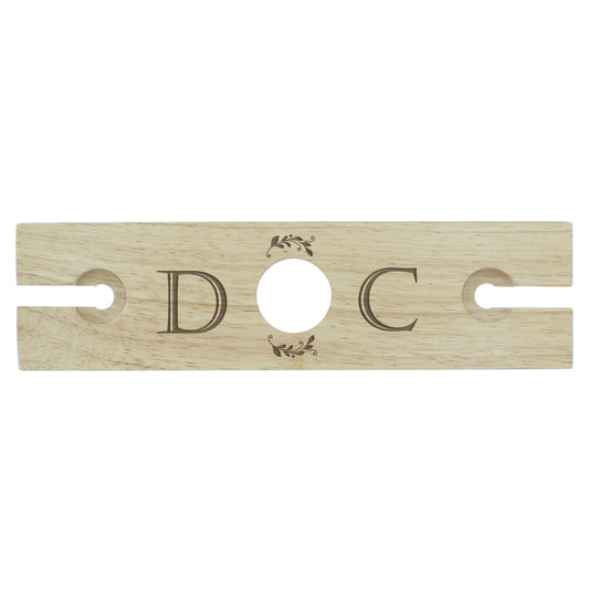 Personalised 'Initials' Wine Glass & Bottle Holder - image 2