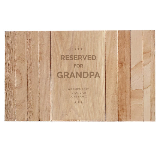 Personalised Reserved For Wooden Sofa Tray - image 2