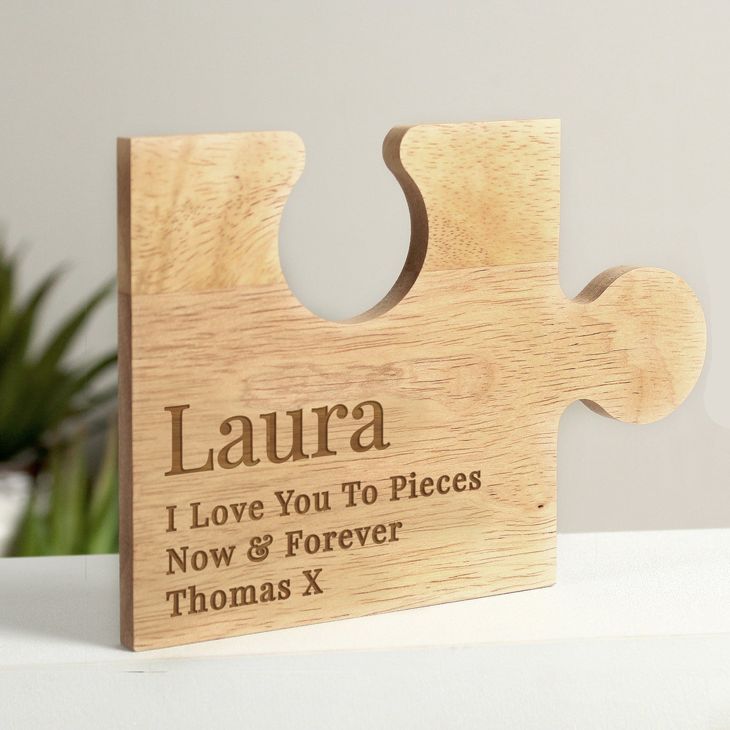 Personalised Free Text Jigsaw Piece from Heartfelt Gifts
