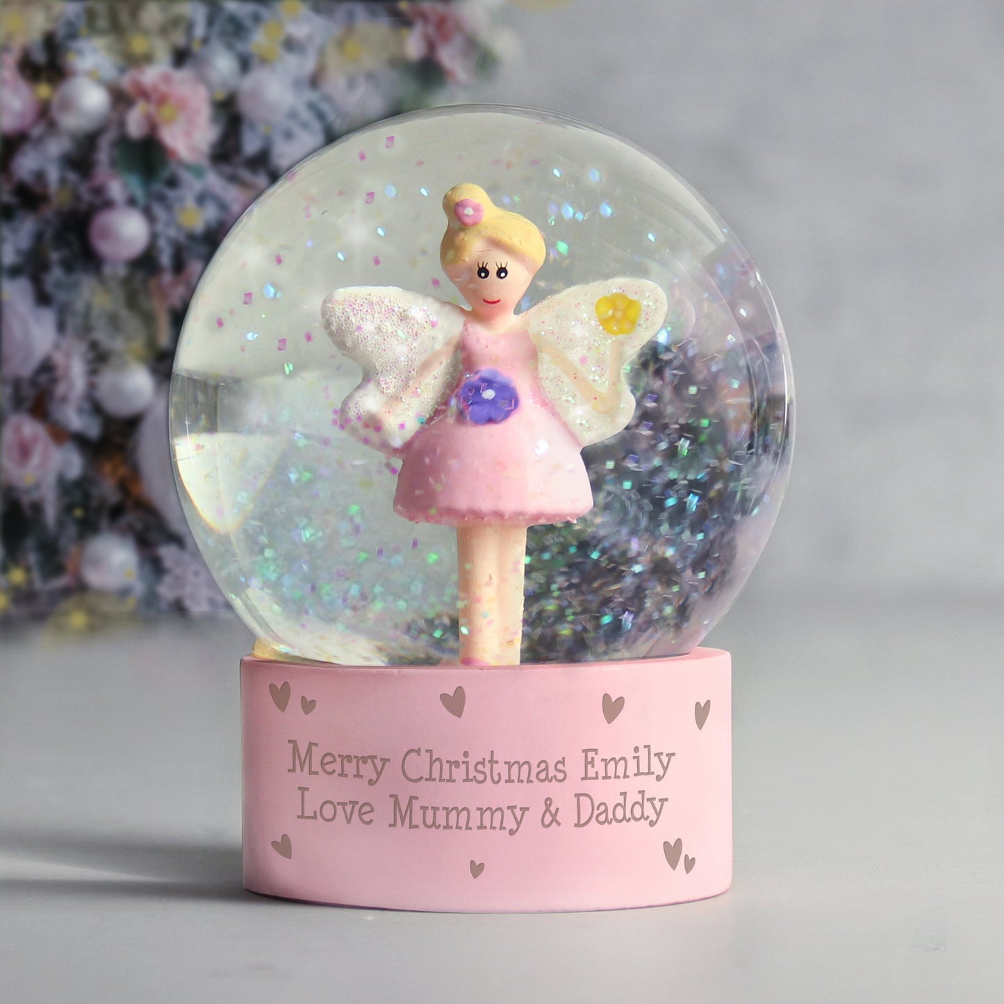 Personalised Fairy Glitter Snow Globe - image 5