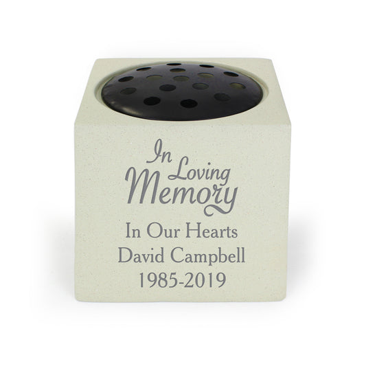 Personalised In Loving Memory Memorial Vase - image 2
