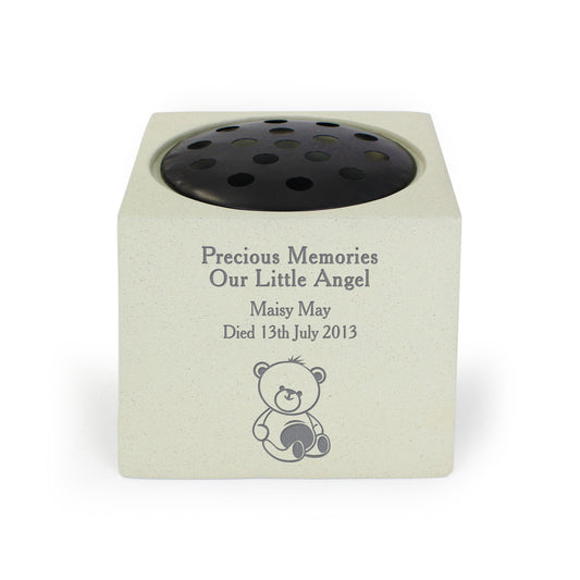 Personalised Teddy Bear Memorial Vase - image 2