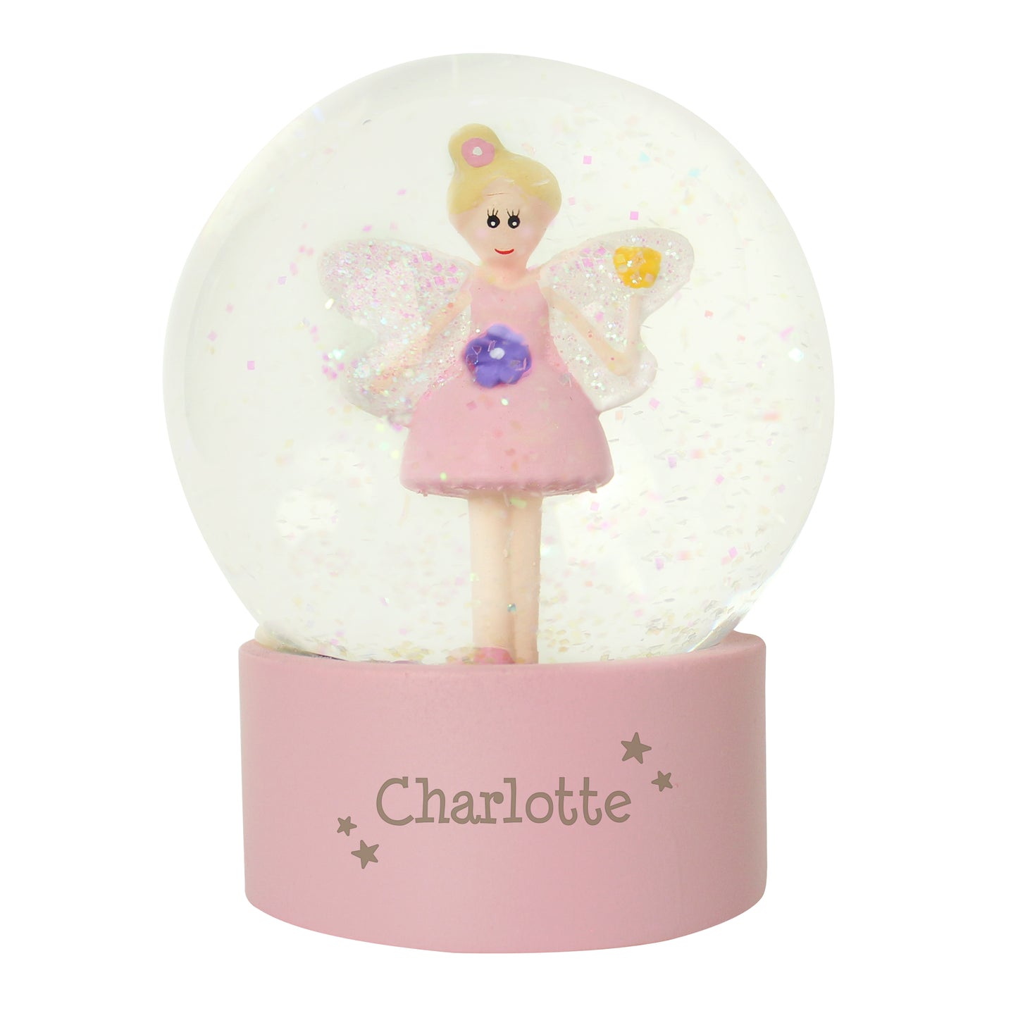 Personalised Fairy Any Name Glitter Snow Globe - image 3