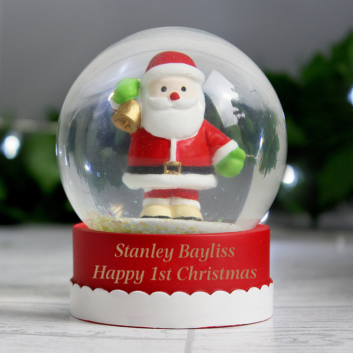 Personalised Santa Snow Globe - image 7