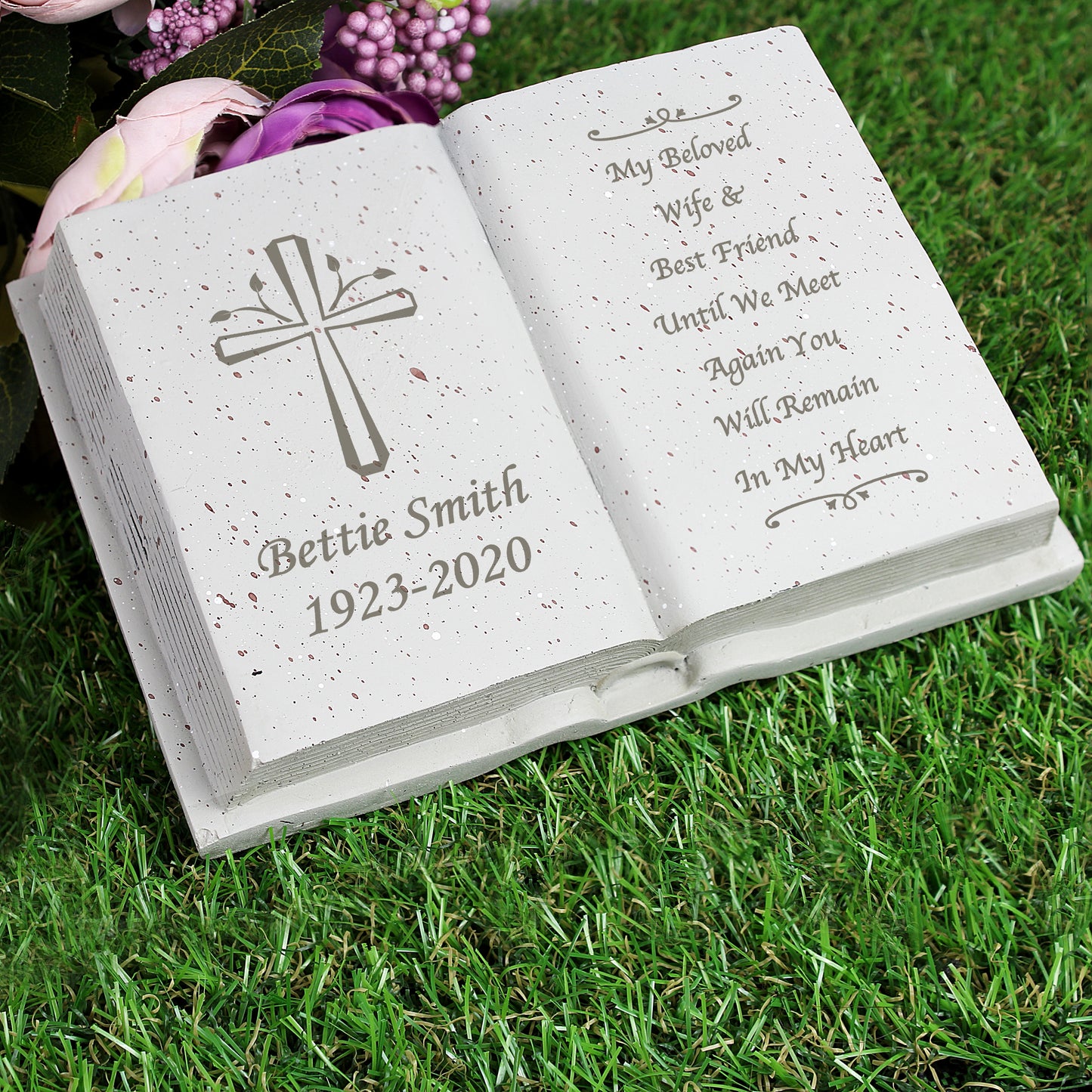 Personalised Cross Memorial Book - image 4
