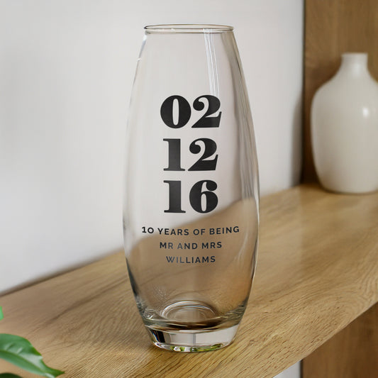 Personalised Special Date Bullet Vase - image 2