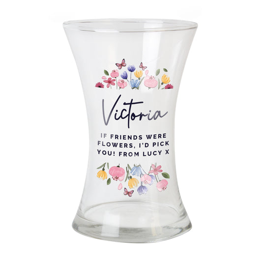 Personalised Bright Floral Waisted Vase - image 5