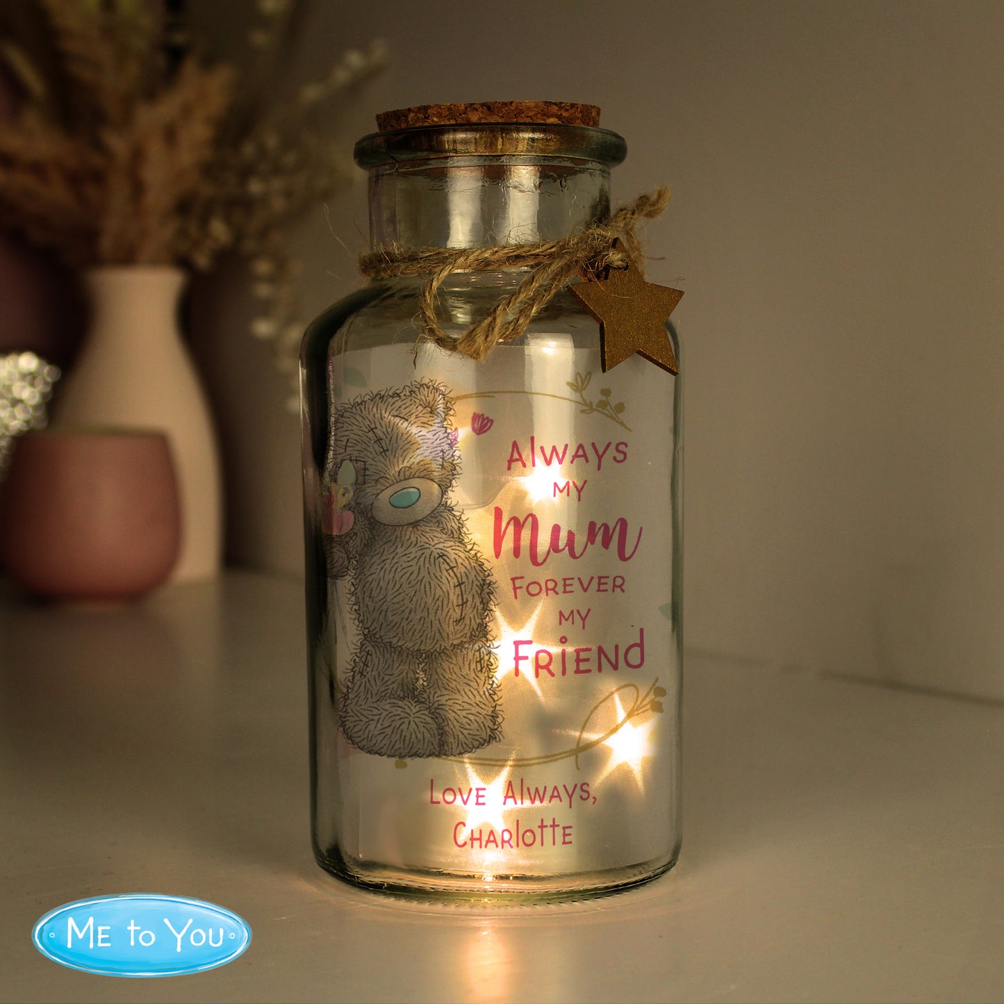 Personalised Me To You Forever My Friend LED Glass Jar - image 3