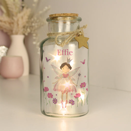Personalised Fairy Princess LED Glass Jar – Girls Bedroom Night Light Gift - image 3