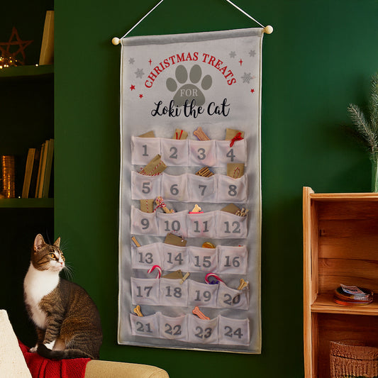 Personalised Pet Advent Calendar In Silver Grey - image 3