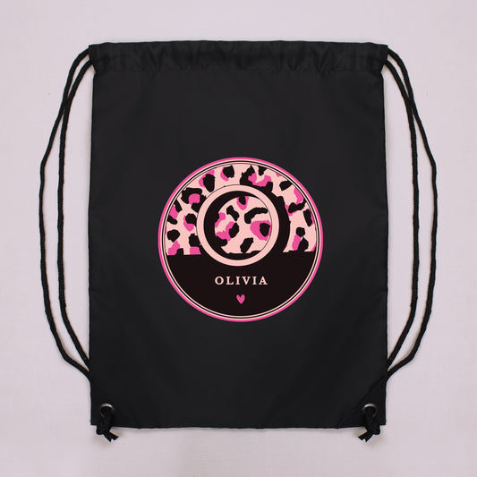 Personalised Leopard Print Black Kit Bag - image 2