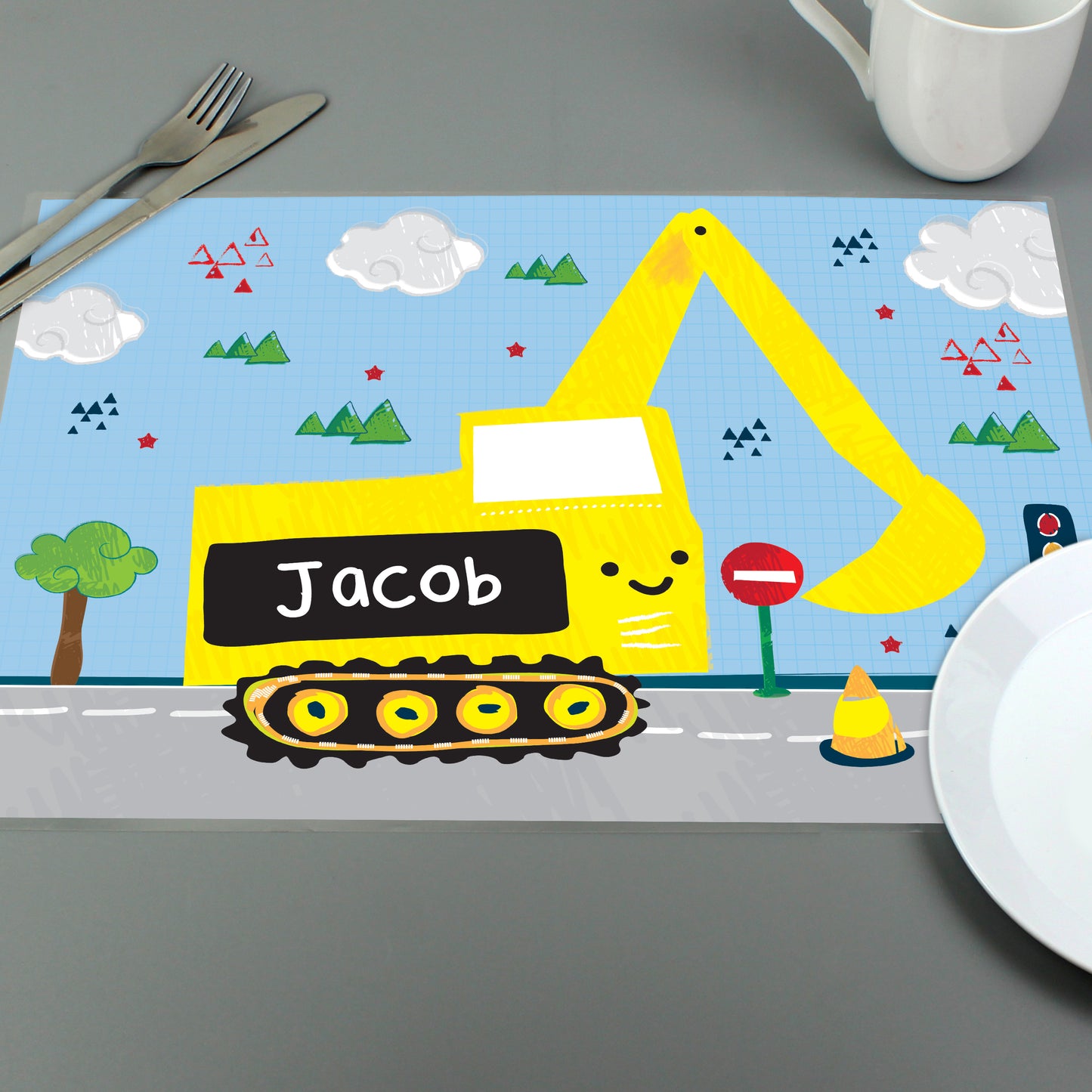 Personalised Digger Placemat - image 4