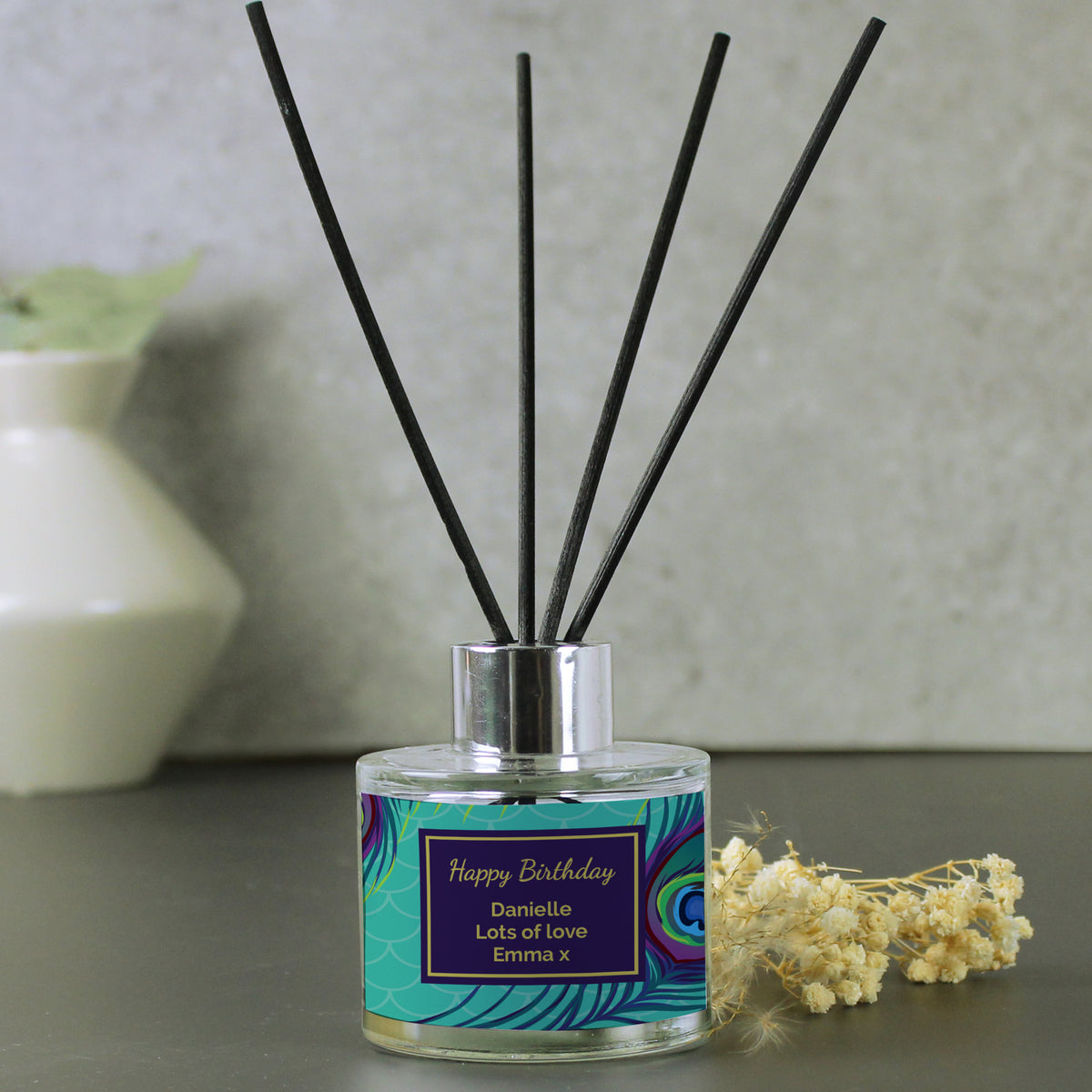 Personalised Peacock Reed Diffuser - image 3