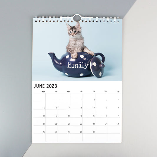 Personalised A4 Cats & Kittens Calendar - image 2