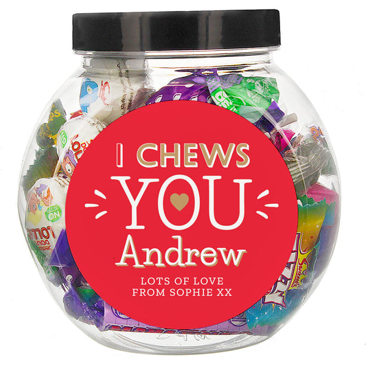 Personalised I Chews You Sweet Jar - image 2