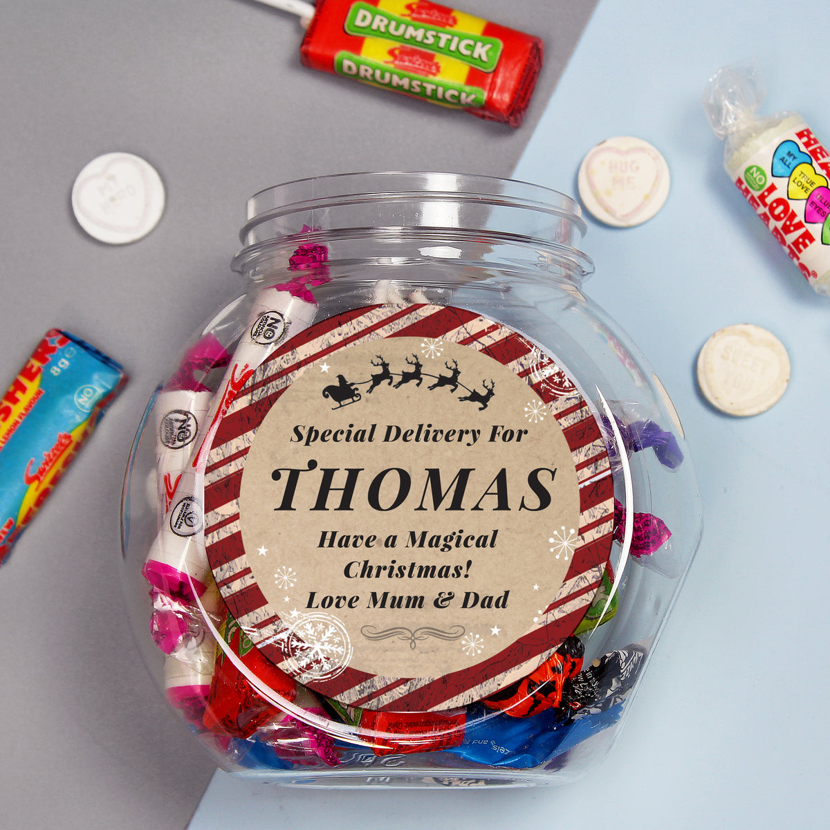 Personalised Special Delivery Sweet Jar - image 3