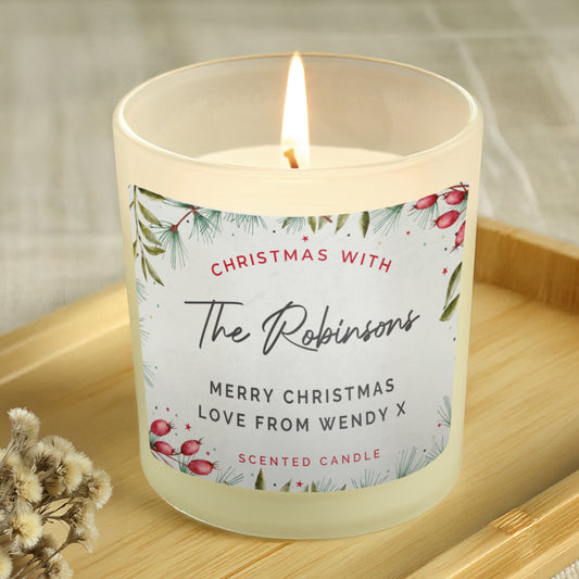 Personalised Christmas With... Scented Jar Candle - image 2