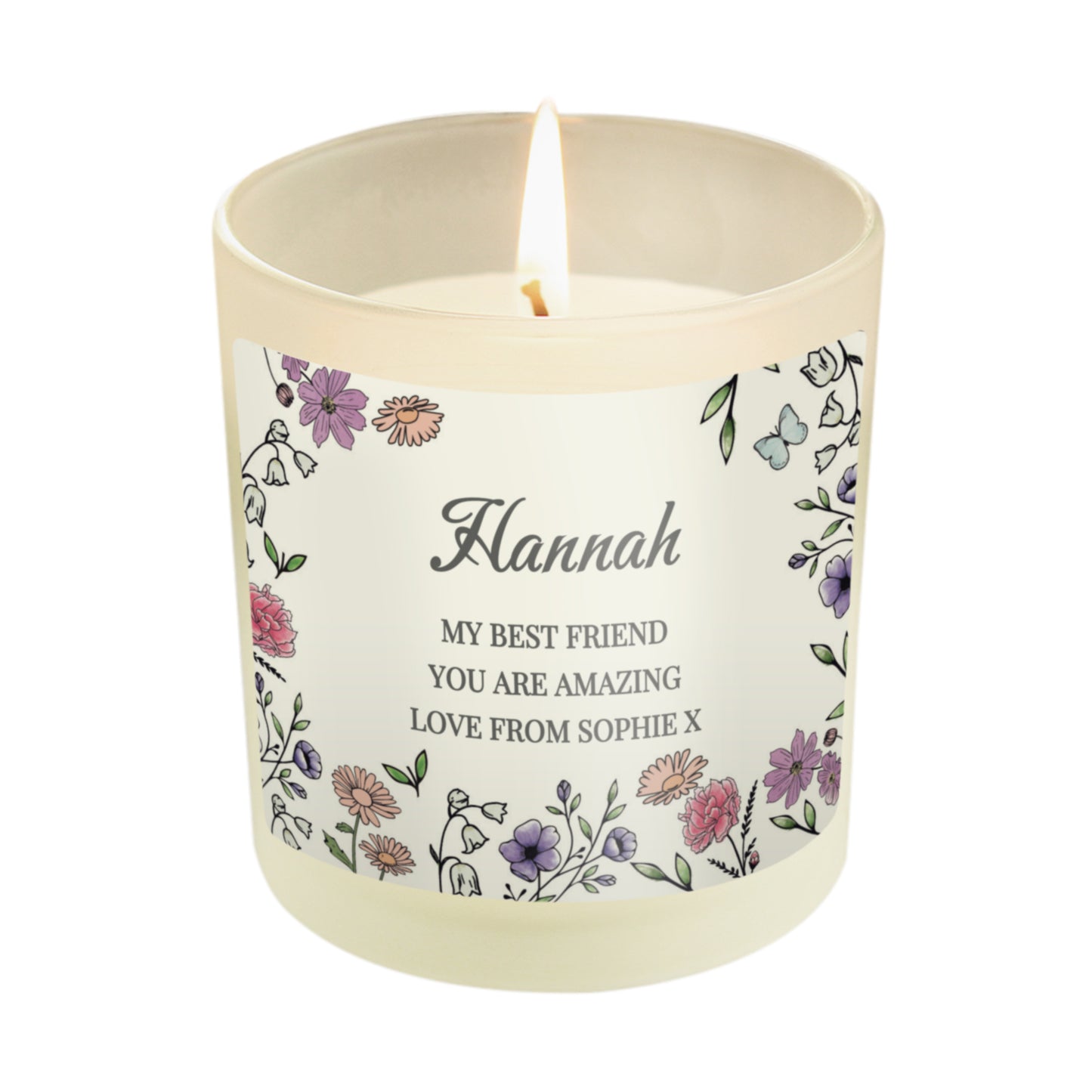 Personalised Wild Flowers Candle Jar - image 5