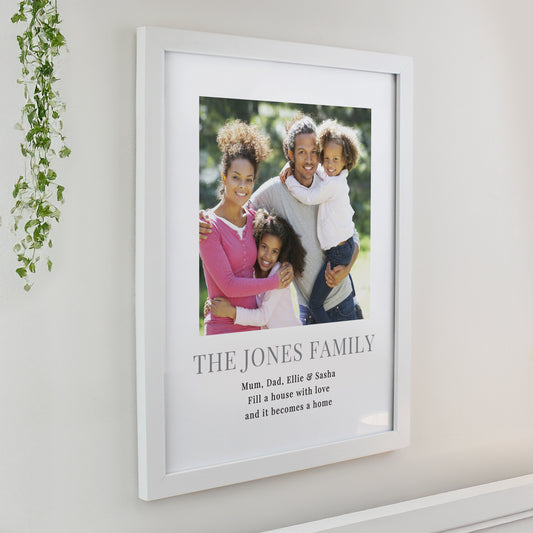Personalised Square Photo Upload White Poster Frame - image 2