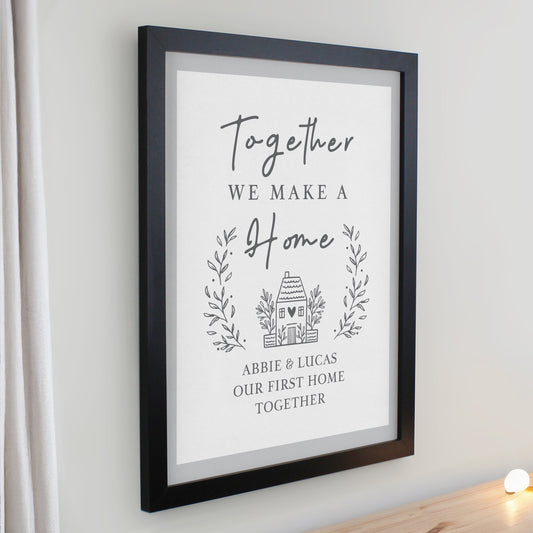 Personalised Home Black Poster Frame - image 2