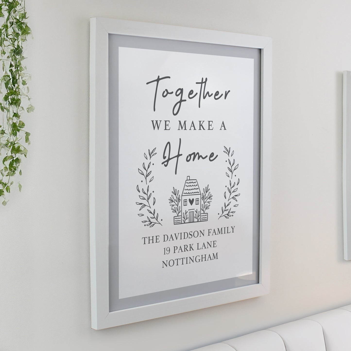 Personalised Home White Poster Frame - image 2