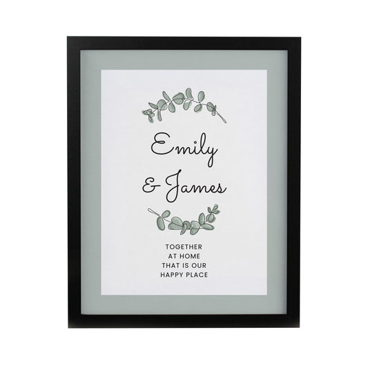 Personalised Botanical Black Poster Frame - image 3