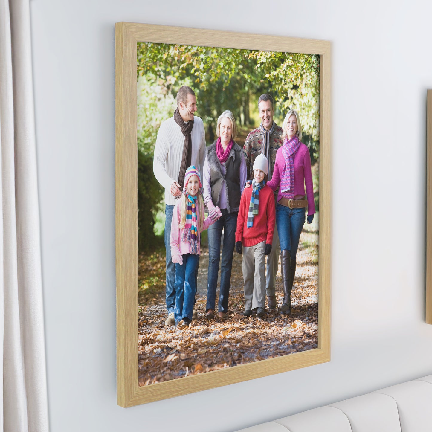 Personalised Photo Upload Oak Poster Frame - image 4